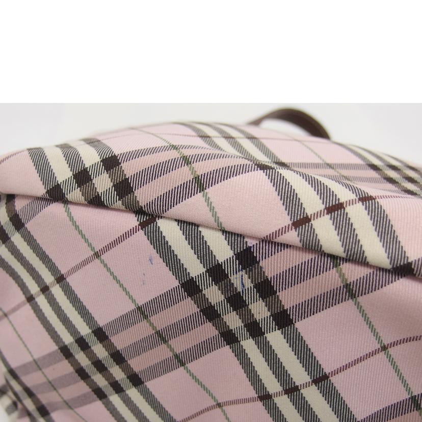 ＢＵＲＢＥＲＲＹ バーバリー/ＢＬＵＥ　ＬＡＢＥＬチェック柄／リバーシブルハンドバッグ／ピンク//Bランク/04