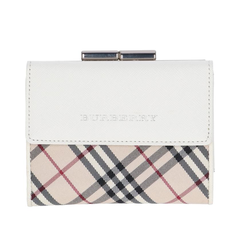 ＢＵＲＢＥＲＲＹ バーバリー/ノバチェック二つ折りガマ口財布//ABランク/75