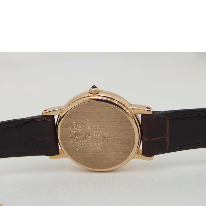 ＳＥＩＫＯ ｾｲｺｰ/クレドール／金無垢／ＰＧ／クォーツ/4J81-0AD0//5D0***/ABランク/82