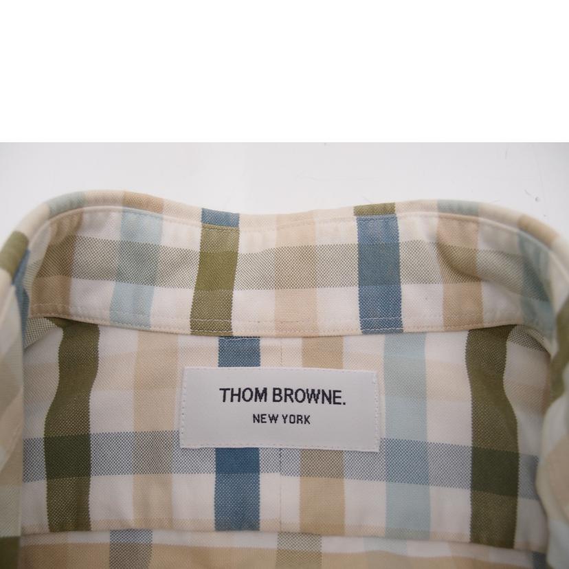 ＴＨＯＭ　ＢＲＯＷＮＥ ﾄﾑﾌﾞﾗｳﾝ/ＴＨＯＭ　ＢＲＯＷＮＥ　チェックボタンシャツ//ABランク/69