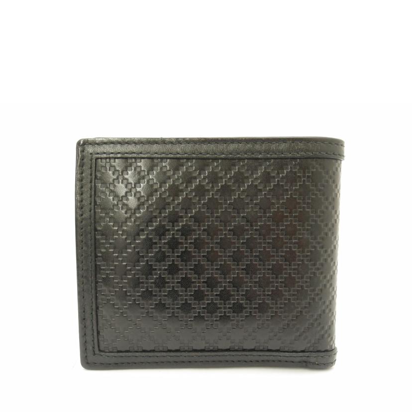 ＧＵＣＣＩ グッチ　黒　レザー　メンズ/ディアマンテ二つ折り財布／ブラック/237359//095*/Aランク/69