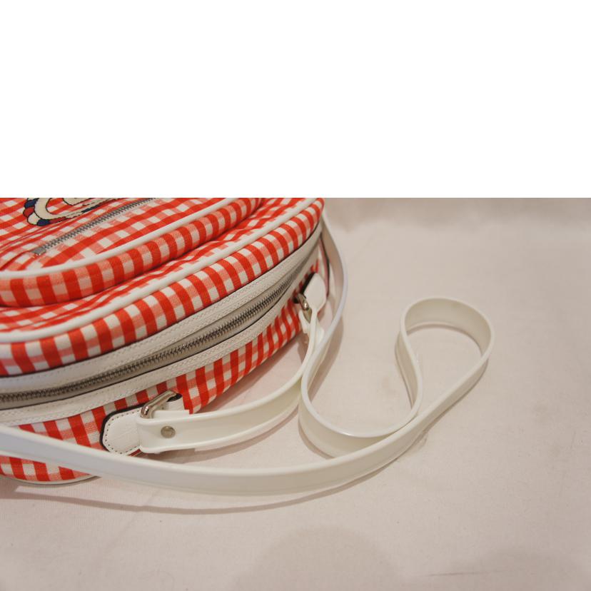ＧＵＣＣＩ グッチ/ギンガムショルダー　　ＲＥＤ／ＷＨＴ/605810//520981/ABランク/94