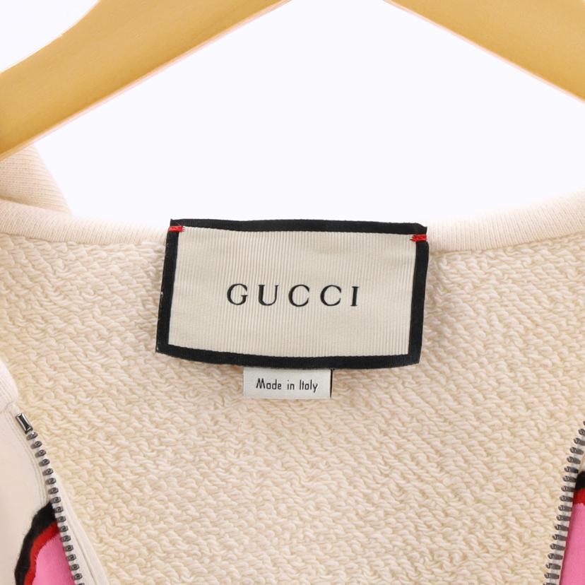 ＧＵＣＣＩ グッチ　パーカー　スウェット　フ―ディー　レディース　メンズ　ホワイト　ブルー　ピンク/ジップパーカー/580821-XJBHJ//CA37394 /ABランク/75