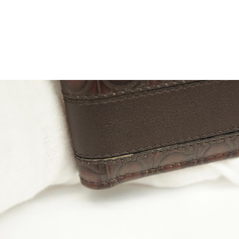 Ｓａｌｖａｔｏｒｅ　Ｆｅｒｒａｇａｍｏ サルヴァトーレ・フェラガモ/ガンチーニ二つ折り財布/668734//Aランク/05