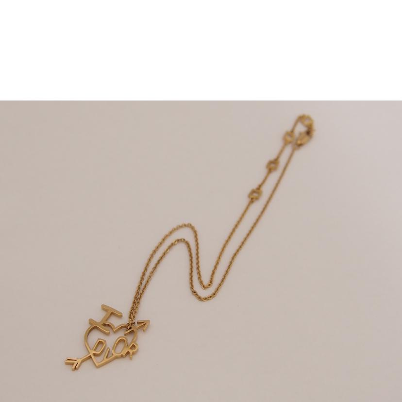 Ｃ．Ｄｉｏｒ クリスチャンディオール/ロゴハートネックレス//ABランク/76