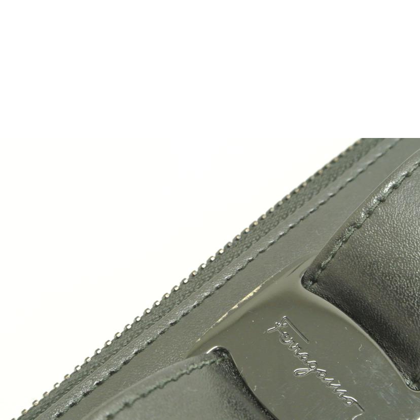 Ｆｅｒｒａｇａｍｏ フェラガモ/ヴェラリボン　Ｌ字ファスナー長財布　黒/JP-22//D289/Bランク/87
