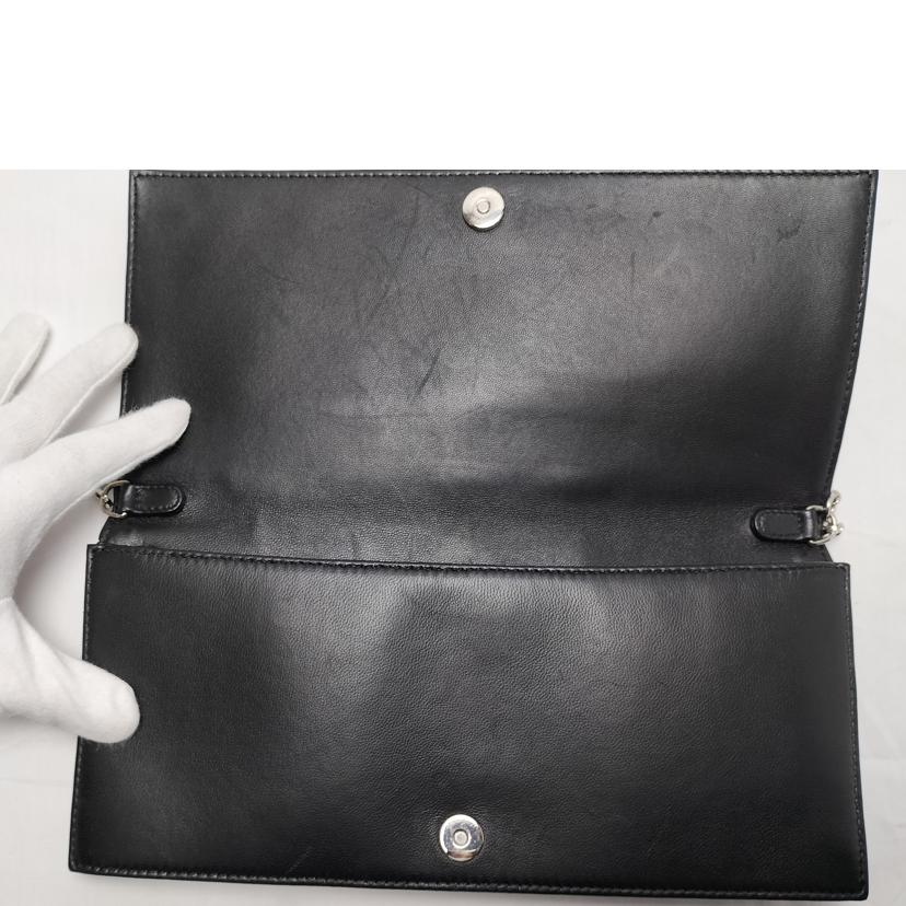 Ｃｈｒｉｓｔｉａｎ　Ｄｉｏｒ クリスチャン ディオール/カナージュ　チェーン　レザーポーチ　　チャーム付//ABランク/52