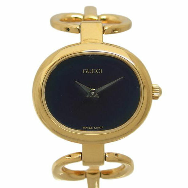 ＧＵＣＣＩ グッチ/ブラック文字盤／ハートバングルウォッチ／クォーツ/1600//0000805/ABランク/04
