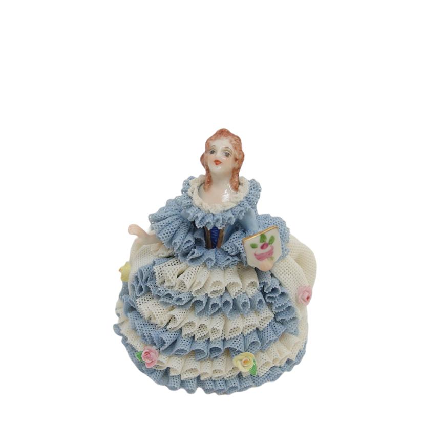 ＩＲＩＳＨ　ＤＲＥＳＤＥＮ アイリッシュドレスデン/フィギュリン／ｅｌｅｎａ　ｌｒｅｌａｎｄ／レースドール／ブルー//Aランク/04