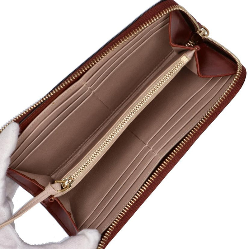 クロエ ロンググローブ 手袋 レディース レザー ブラウン Chloe  | レディース 茶 ファッション ウインターファッション シンプル 冬物 防寒 ブランド小物 ランクAB9cm袖口幅