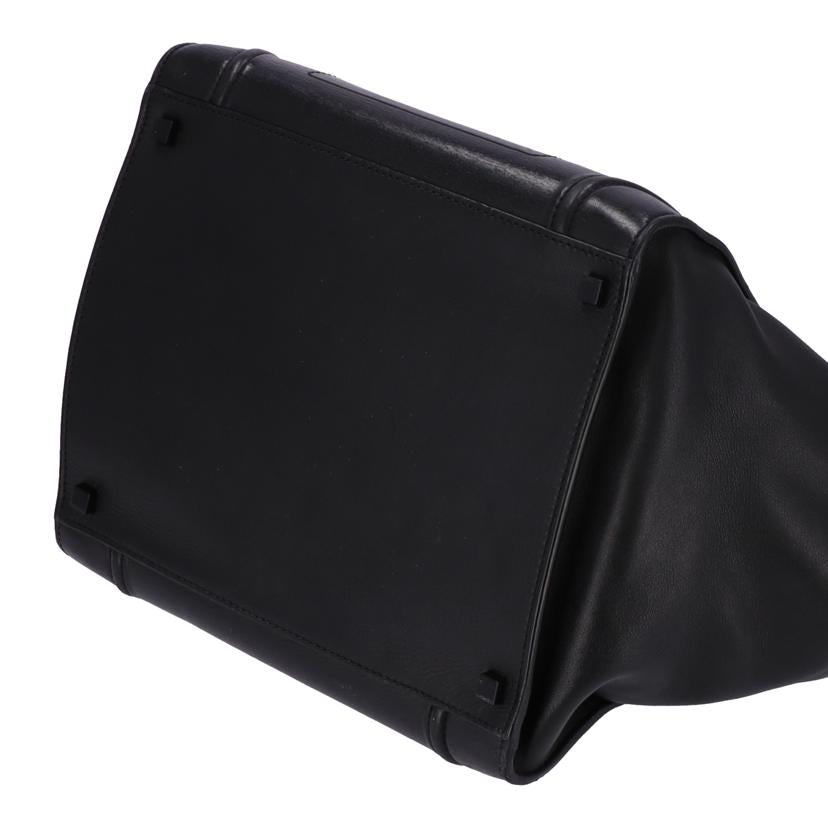 ＣＥＬＩＮＥ セリーヌ　バッグ　ハンドバッグ　トートバッグ　レザー　レディース　ブラック/ラゲージファントム／ブラック//1121/Bランク/75