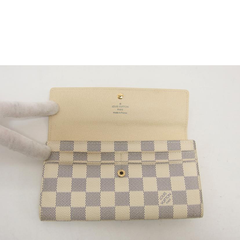 ＬＶ ルイヴィトン/ポルトフォイユ・サラ／ダミエ／アズール/N61735//MI3077/Bランク/04