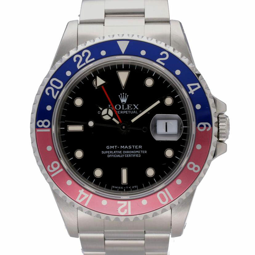 ＲＯＬＥＸ ロレックス　腕時計　1998年頃製造　自動巻き　ペプシ　/ＧＭＴマスター・レッド＆ブルー／Ａ番/16700//T439547/ABランク/75