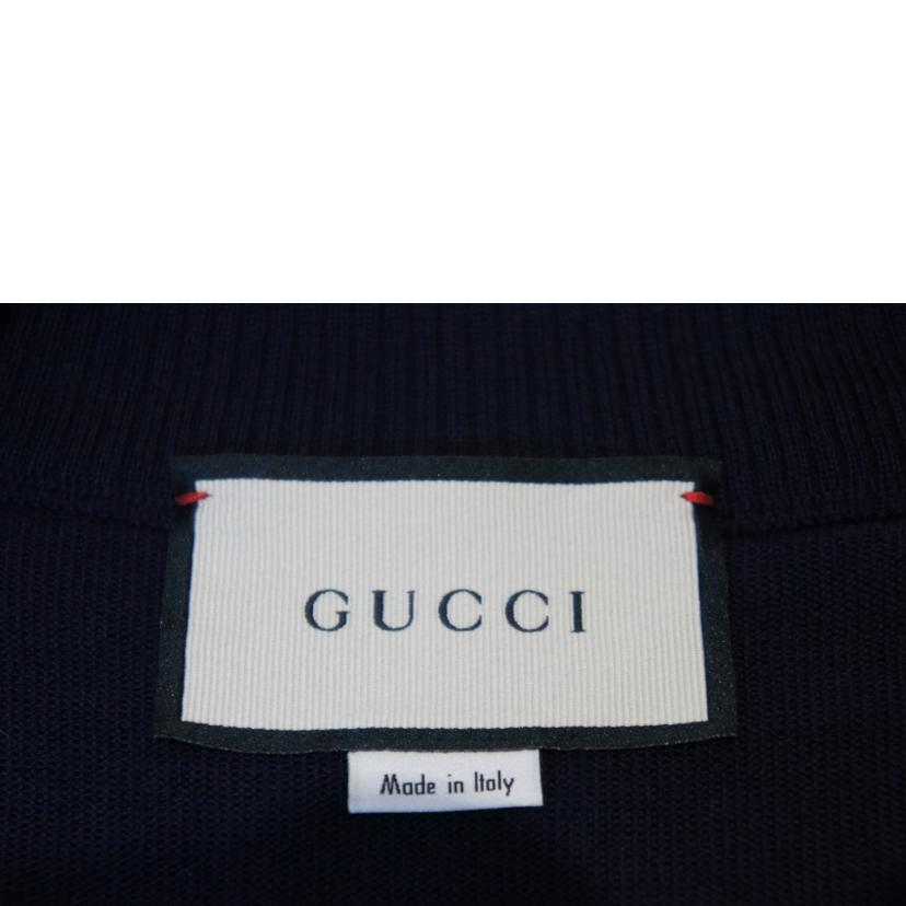 ＧＵＣＣＩ グッチ/ＢＥＥ　ウールニットカーディガン　　ＢＬＫ//ABランク/94
