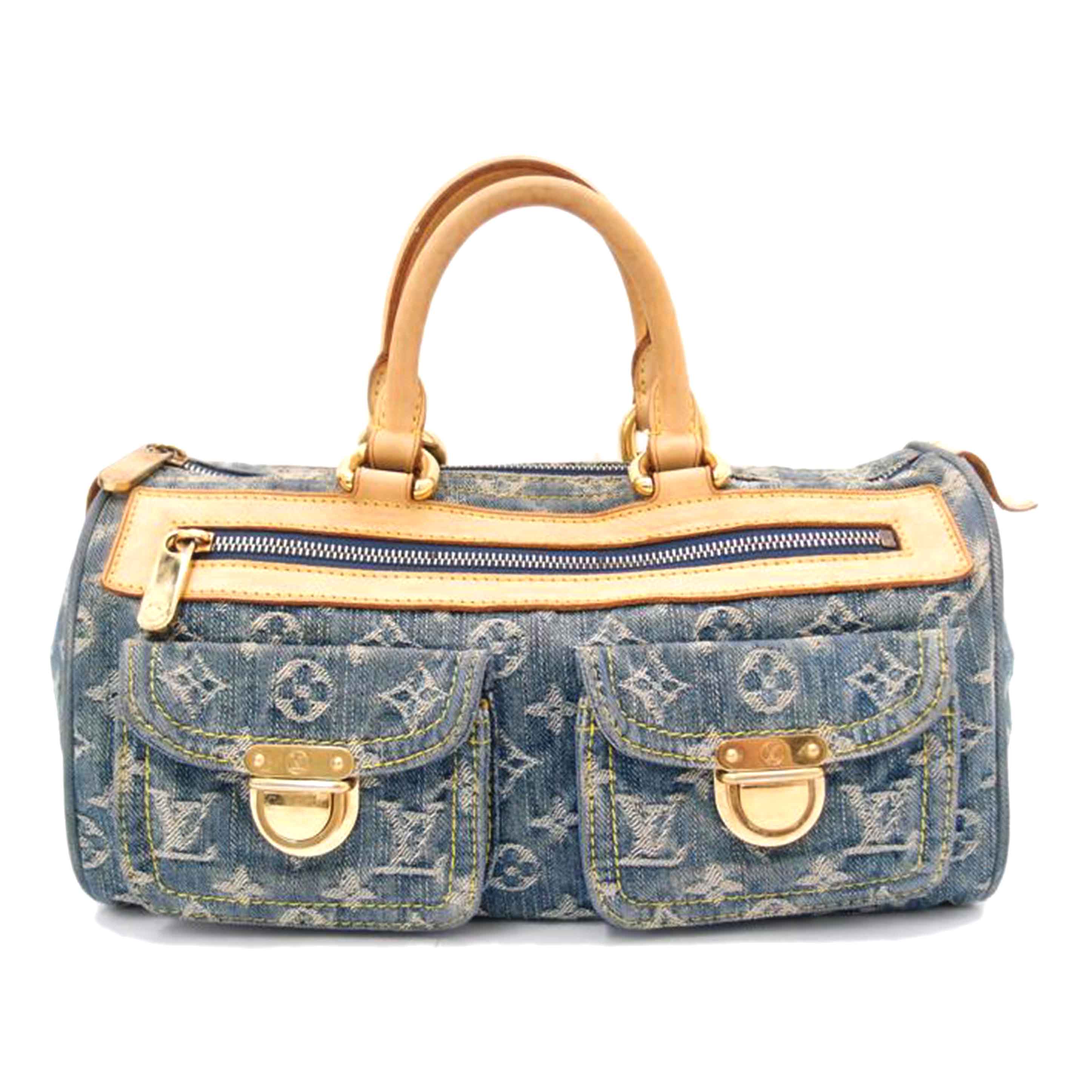 ＬＯＵＩＳ　ＶＵＩＴＴＯＮ ルイ・ヴィトン　ミニボストン　ハンドバック　ブルー　青/ネオスピーディ／モノグラムデニム/M95019//SP0***/Bランク/69