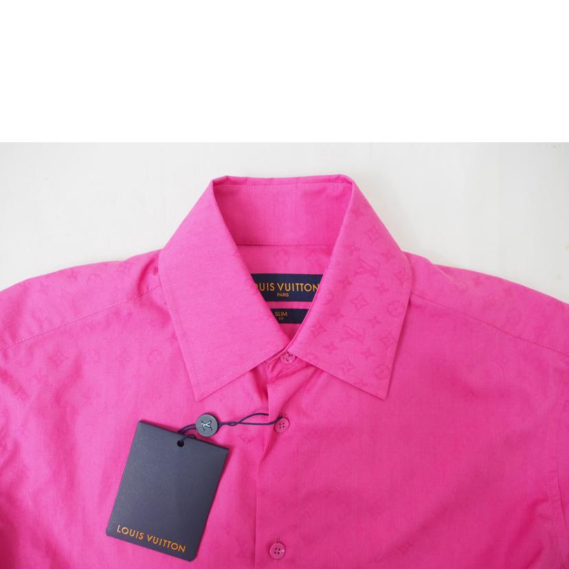ＬＯＵＩＳ　ＶＵＩＴＴＯＮ ルイヴィトン/２１ＳＳ　モノグラム　長袖シャツ　ボタンシャツ　総柄　ピンク//Aランク/78