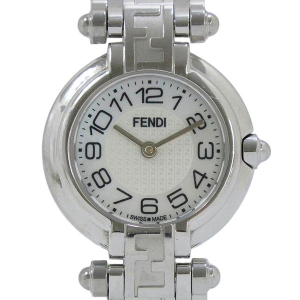 【希少】FENDI フェンディ 腕時計 750L ホワイト調 シルバー 希少】FENDI フェンディ 腕時計 750L ホワイト調 シルバー