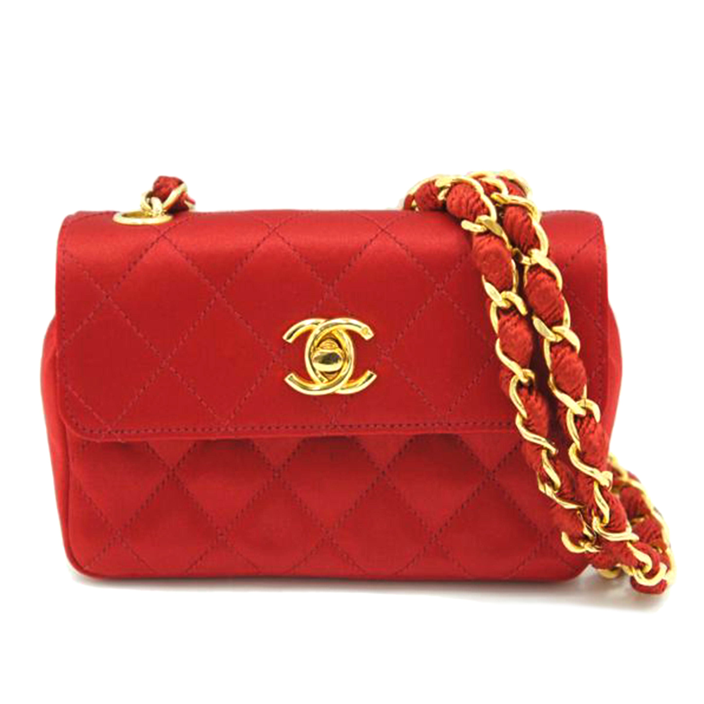 CHANEL シャネル/サテンミニマトラッセチェーンショルダー//0921169/ABランク/75