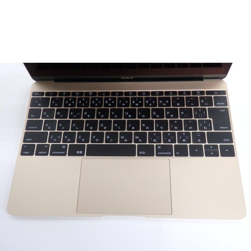 Ａｐｐｌｅ アップル/ＭａｃＢｏｏｋ（Ｒｅｔｉｎａ　１２インチ　Ｅａｒｌｙ　２０１６）/MLHE2J/A//C02SX1WQGTJ1/Bランク/75