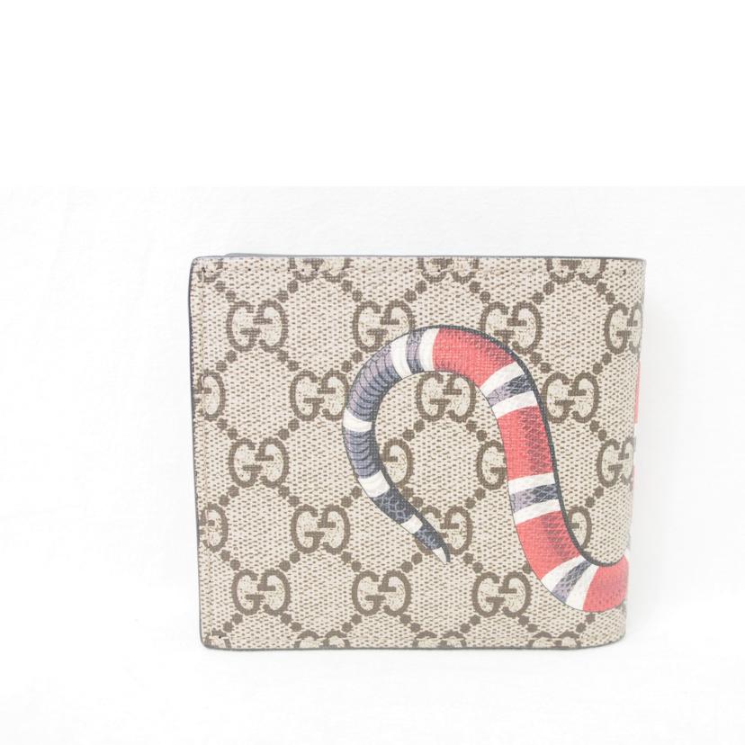 ＧＵＣＣＩ ｸﾞｯﾁ/ＧＧスプリーム／スネークプリント／２つ折り財布/451266//2778/ABランク/78