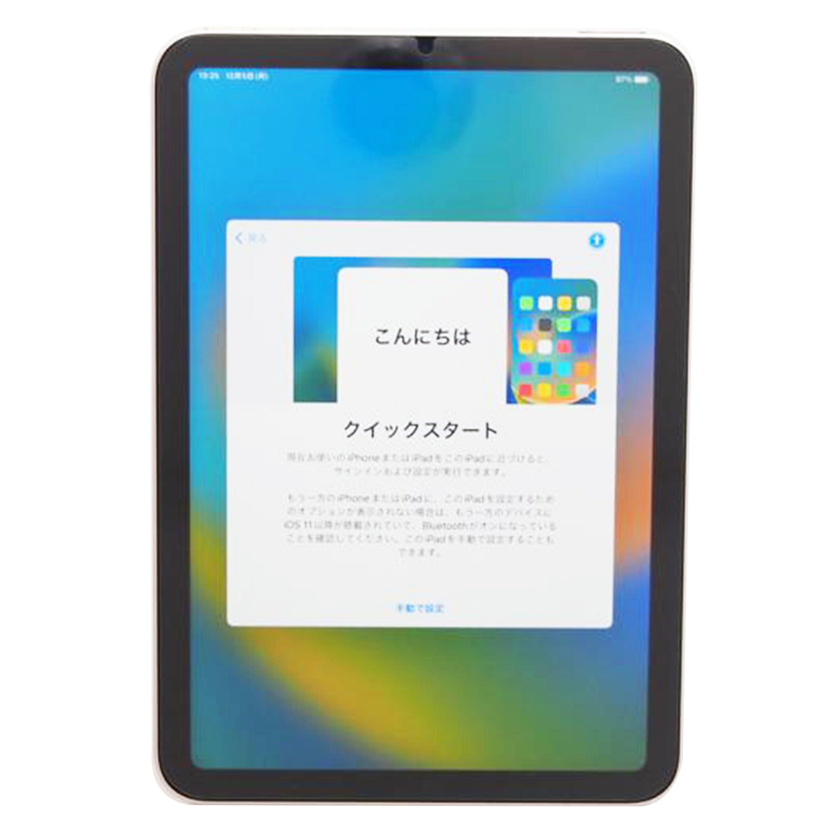 Ａｐｐｌｅ アップル/ｉＰａｄ　ｍｉｎｉ　第６世代／ＭＬＷＬ３Ｊ／Ａ/MLWL3J/A//W4MVQ7HP4D/Aランク/76