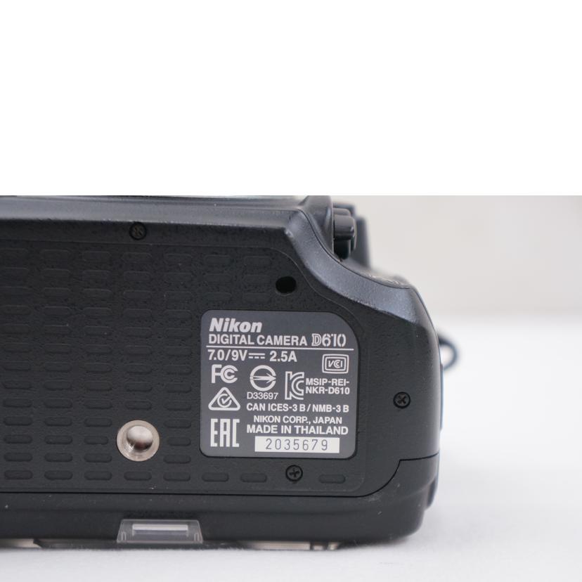 Ｎｉｋｏｎ ﾆｺﾝ/デジタル一眼/D610//2035679/ABランク/67