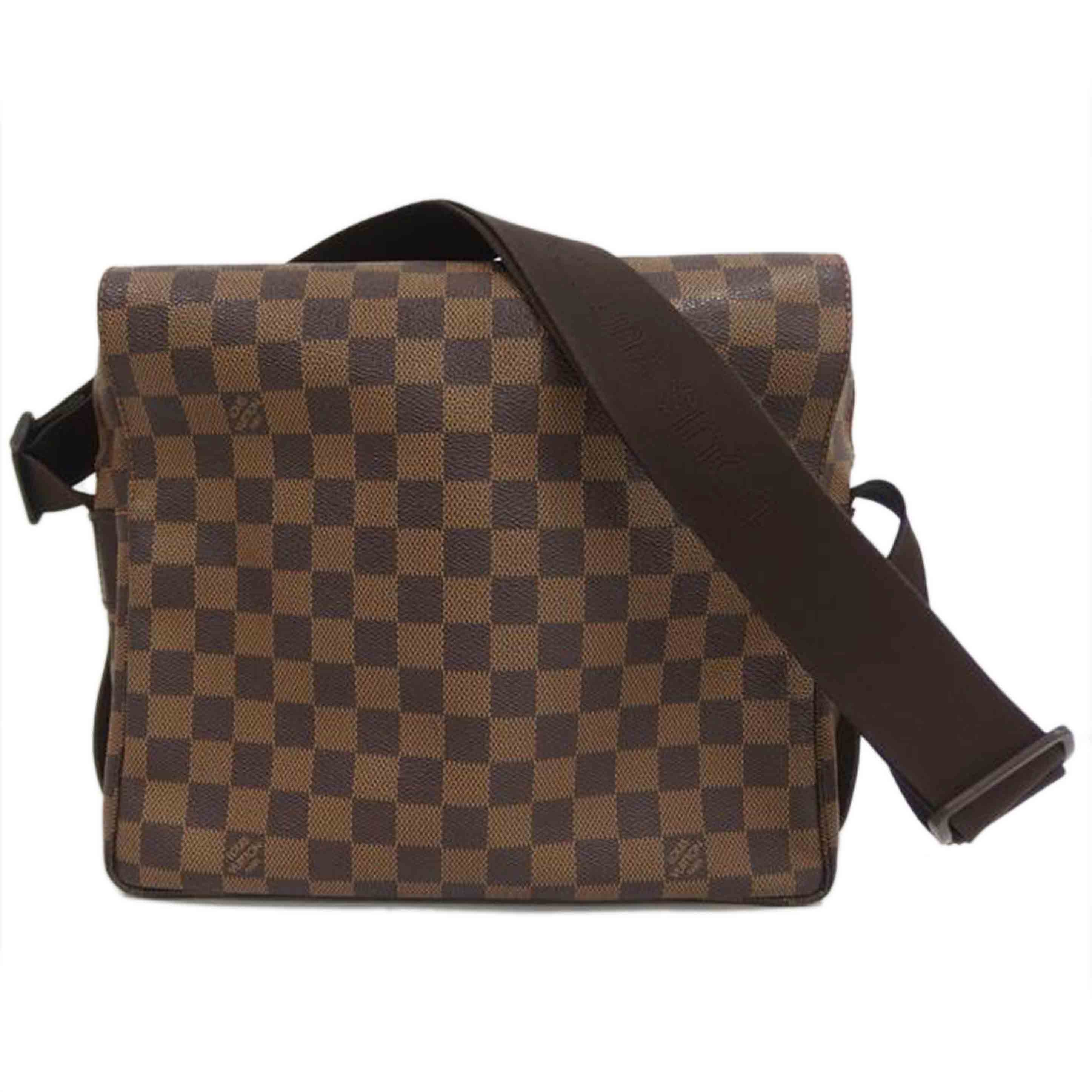 ＬＯＵＩＳ　ＶＵＩＴＴＯＮ ルイヴィトン ルイ・ヴィトン ビトン ダミエ・エベヌ 市松模様 ブラウン 茶 ショルダーバッグ ハンドバッグ トートバッグ ブラウン メンズ レディース 定番 人気 ＬＶ 斜め掛け 肩がけ/ナヴィグリオ／ダミエ／エベヌ/N45255//TH0***/Bランク/82