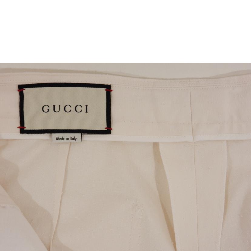 GUCCI グッチ/コットンハイウエストパンツ/ホワイト/591066 ZAAZM//ABランク/02