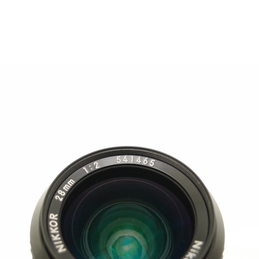 Ｎｉｋｏｎ ニコン/交換レンズ/Ai NIKKOR 28mm F2//541465/ABランク/69