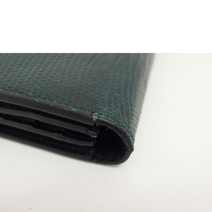 ＣＥＬＩＮＥ セリーヌ/リザード／ラージストラップウォレット／グリーン//F･PG･2148/Bランク/04