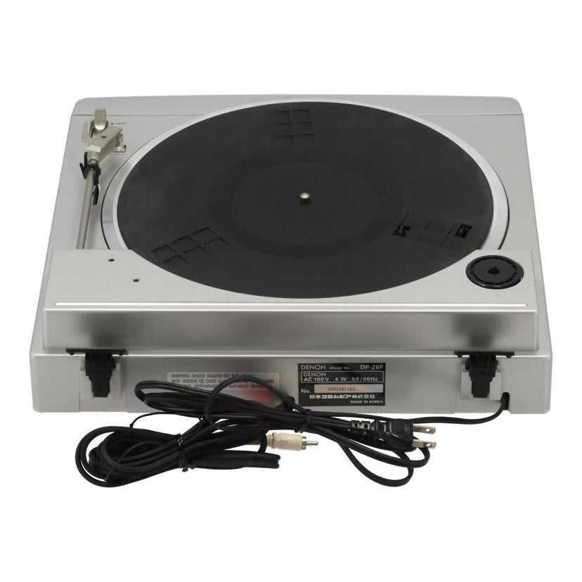 ＤＥＮＯＮ デノン/レコードプレーヤー/DP-26F//1093397102/Bランク/75