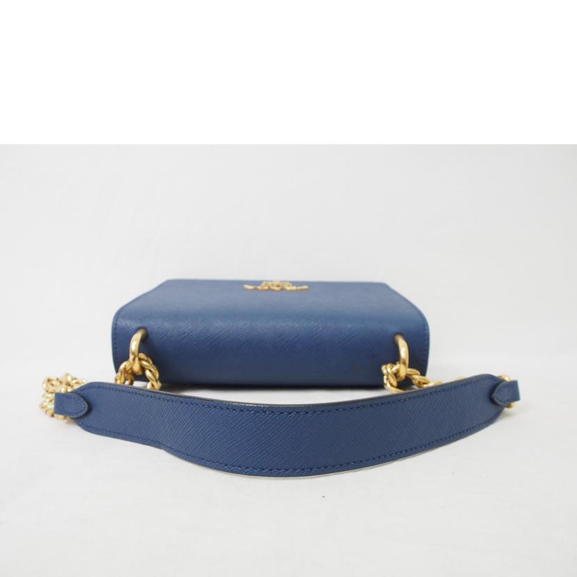 ＰＲＡＤＡ ﾌﾟﾗﾀﾞ/サフィアーノ／チェーンショルダー／ブルー/1BD133//ABランク/78