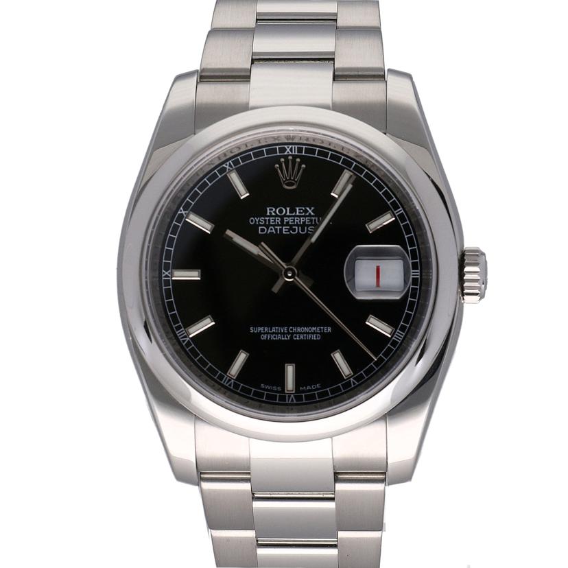 ＲＯＬＥＸ ロレックス　腕時計　2005年頃製造　新品仕上済　黒文字盤　ステンレス　メンズ/デイトジャスト・ブラック／Ｄ番/116200//D92**********/SAランク/75