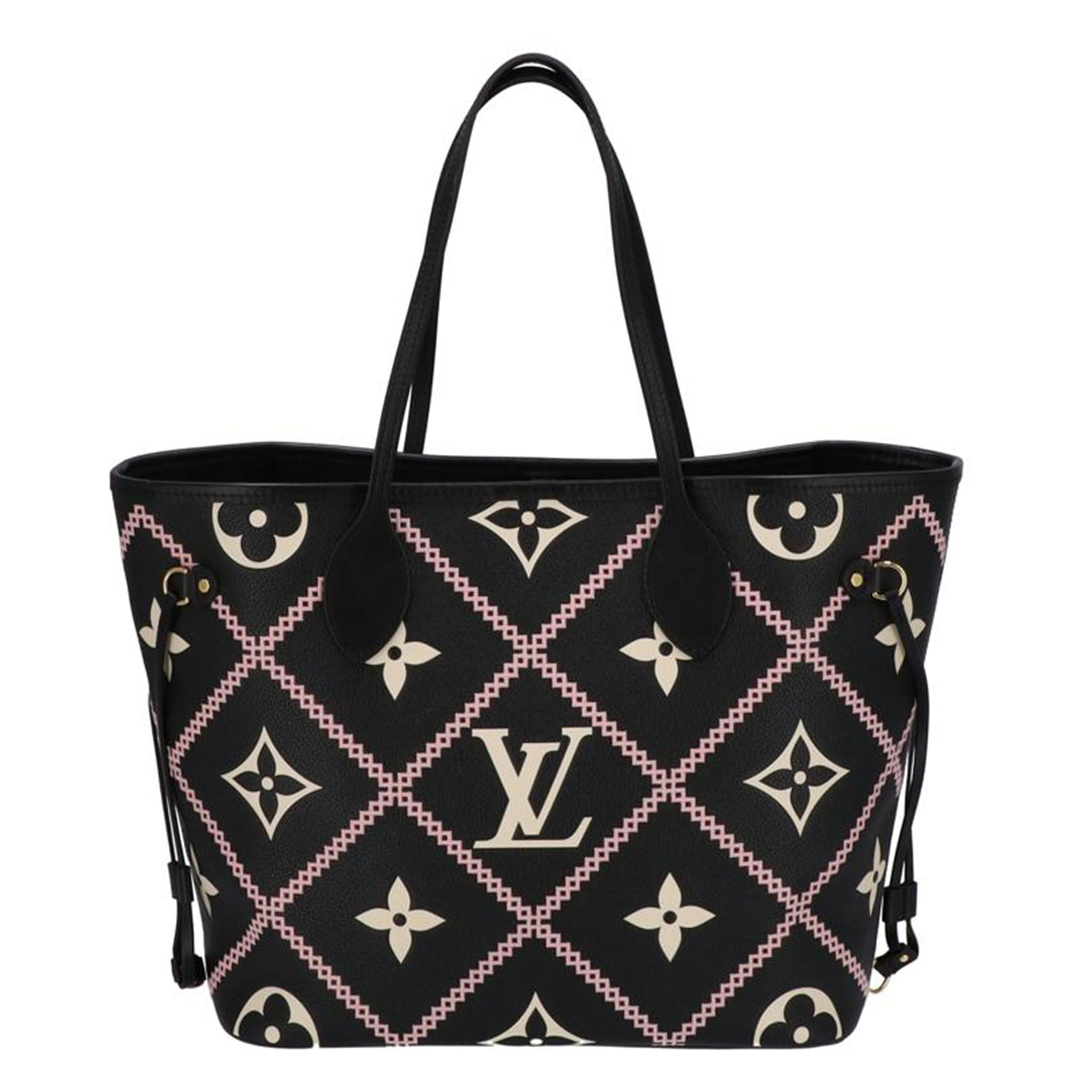 ＬＯＵＩＳ　ＶＵＩＴＴＯＮ ルイヴィトン/ネヴァーフルＭＭ／ブラックジャイアントモノグラム/ M46040//Aランク/75