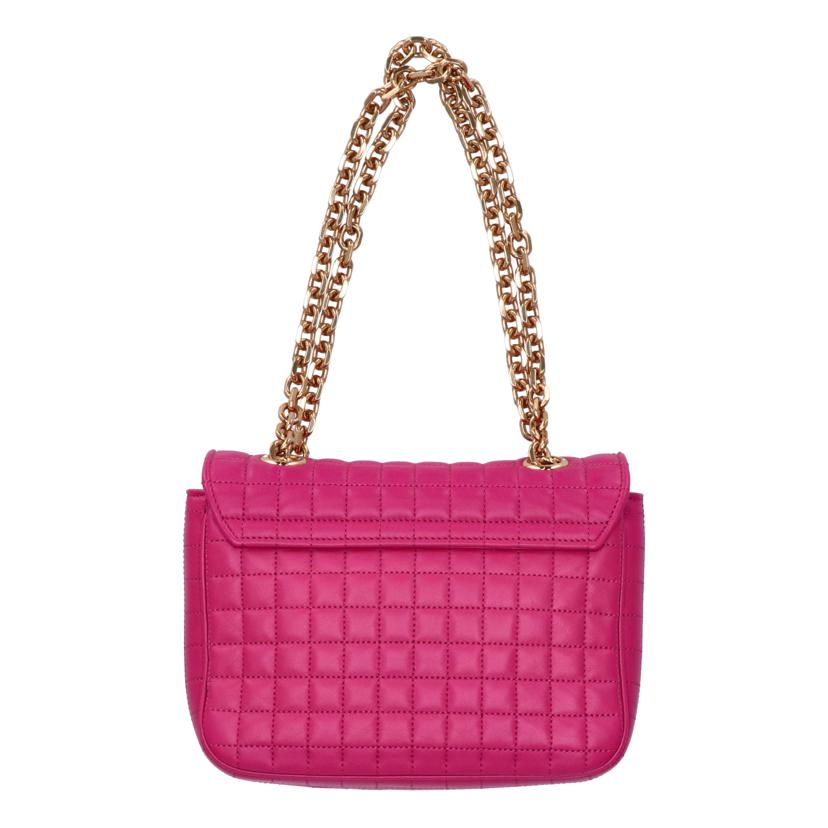 ＣＥＬＩＮＥ セリーヌ/スモールＣキルテッドチェーンショルダー／ピンク//ABランク/75