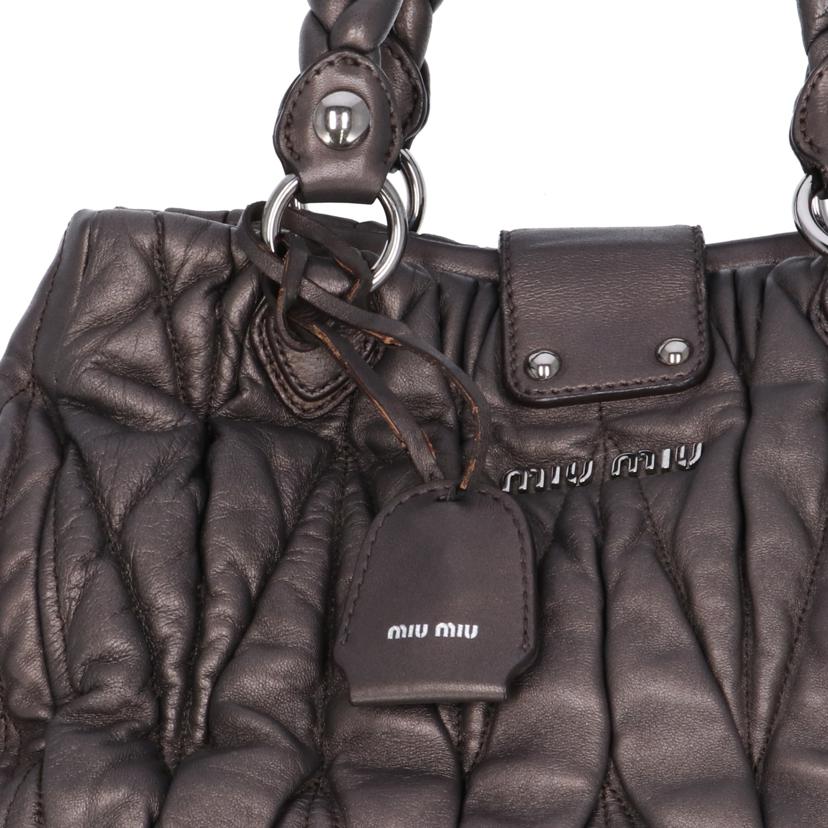 ｍｉｕｍｉｕ ミュウミュウ/マテラッセハンドバッグ//194/ABランク/75