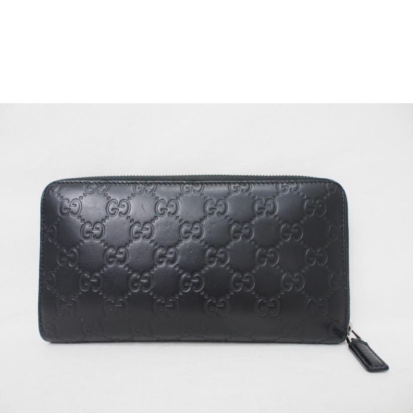 ＧＵＣＣＩ ｸﾞｯﾁ/グッチシマ／ラウンドファスナー長財布/447906//534563/Bランク/78