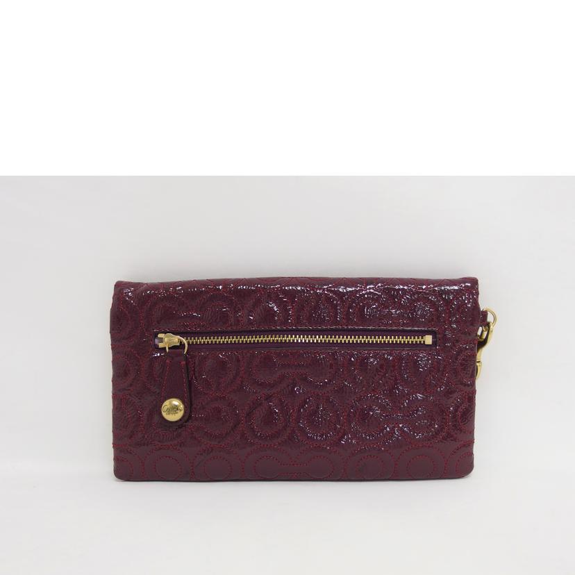 ＣＯＡＣＨ コーチ/オプアートグラマシーウォレット／クラッチバッグ／ボルドー/42965//C0969/Bランク/04
