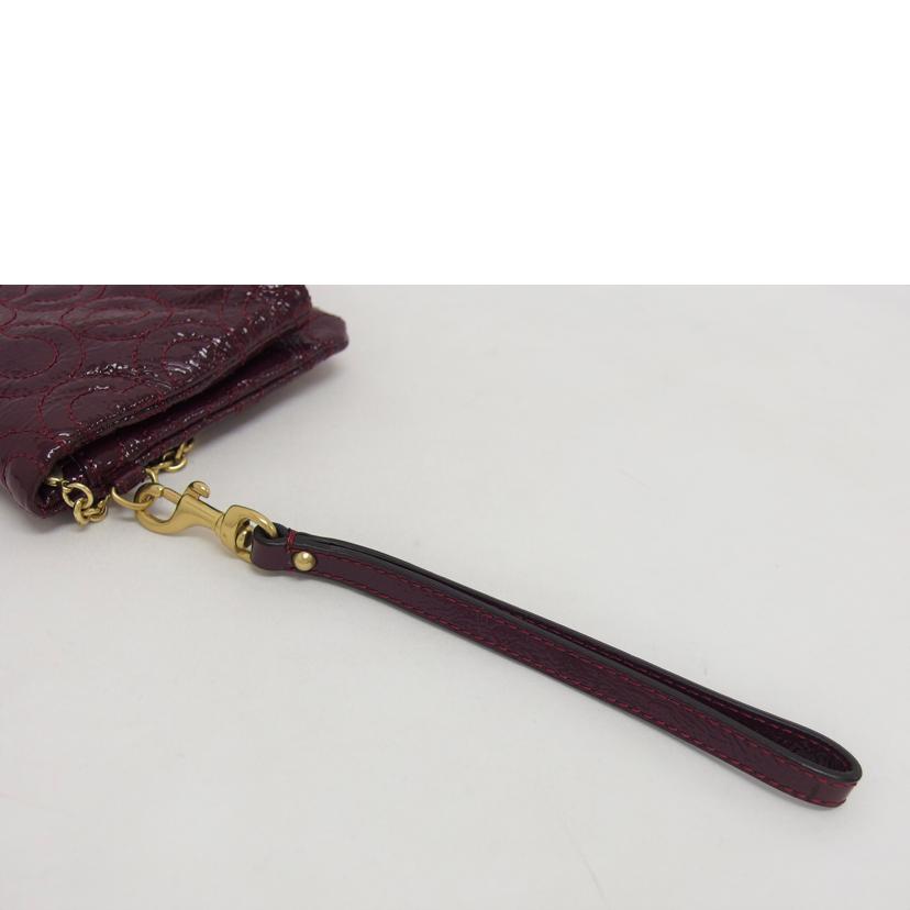 ＣＯＡＣＨ コーチ/オプアートグラマシーウォレット／クラッチバッグ／ボルドー/42965//C0969/Bランク/04