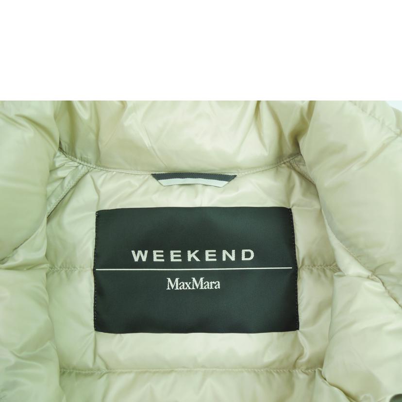 ＷＥＥＫＥＮＤ　ＭａｘＭａｒａ/ＷＥＥＫＥＮＤ　ＭａｘＭａｒａ　　ダウンジャケット　　ホワイト　　サイズ４０/548605036-07//Aランク/83