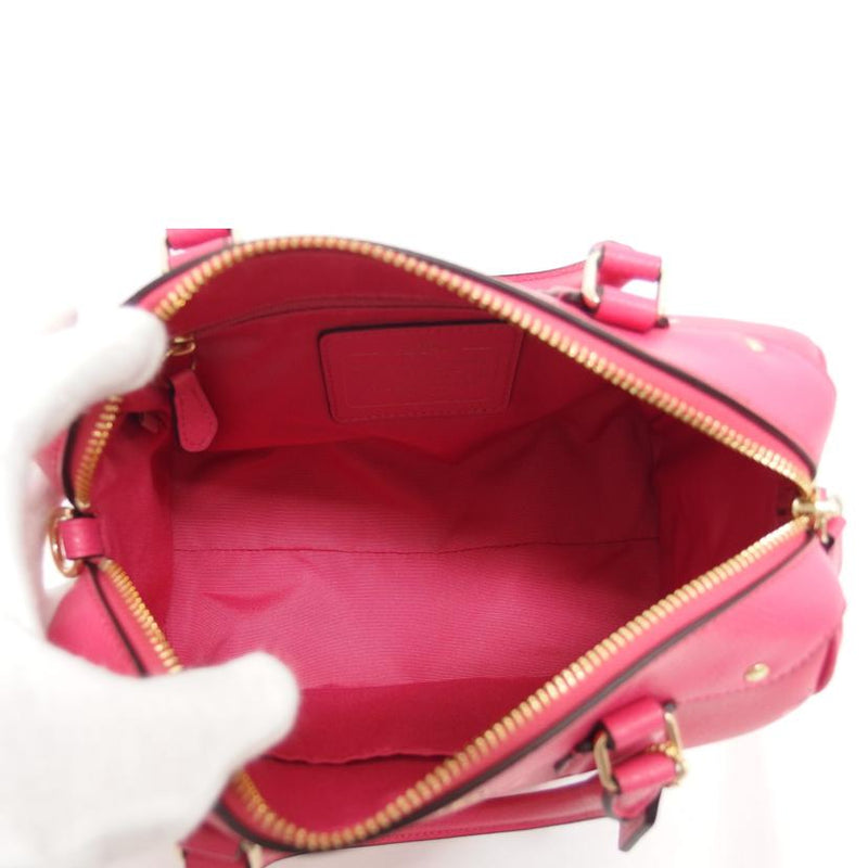 ＣＯＡＣＨ コーチ/フラワーミニサッチェル／２ＷＡＹショルダーバッグ／ピンク/F37491//M1521/Aランク/04