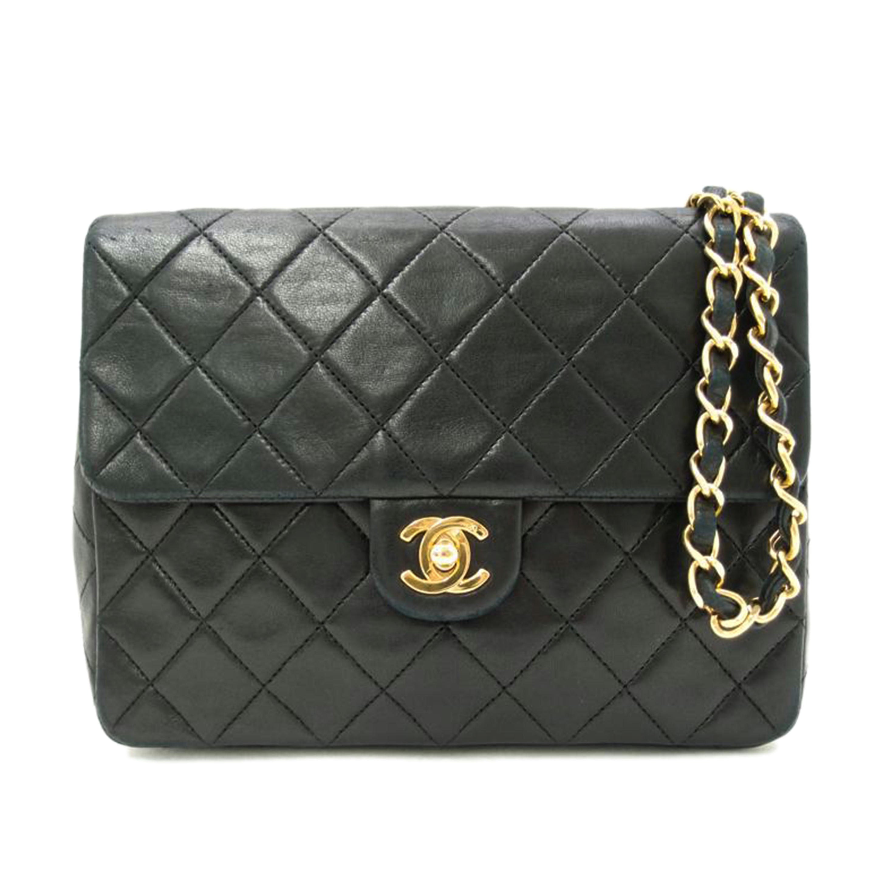 ＣＨＡＮＥＬ シャネル　黒　斜め掛け　レディース　ゴールド金具/マトラッセラムスキンチェーンショルダー／ブラック/A01163//165****/ABランク/69