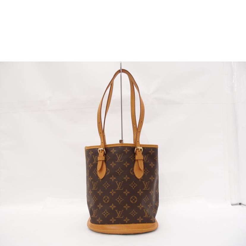 ＬＯＵＩＳ　ＶＵＩＴＴＯＮ ルイヴィトン ルイ・ヴィトン ビトン ショルダーバッグ トートバッグ ハンドバック ブラウン  レディース 定番 人気 ＬＶ 肩がけ/プチ・バケット／モノグラム/M42238//AR0***/ABランク/69