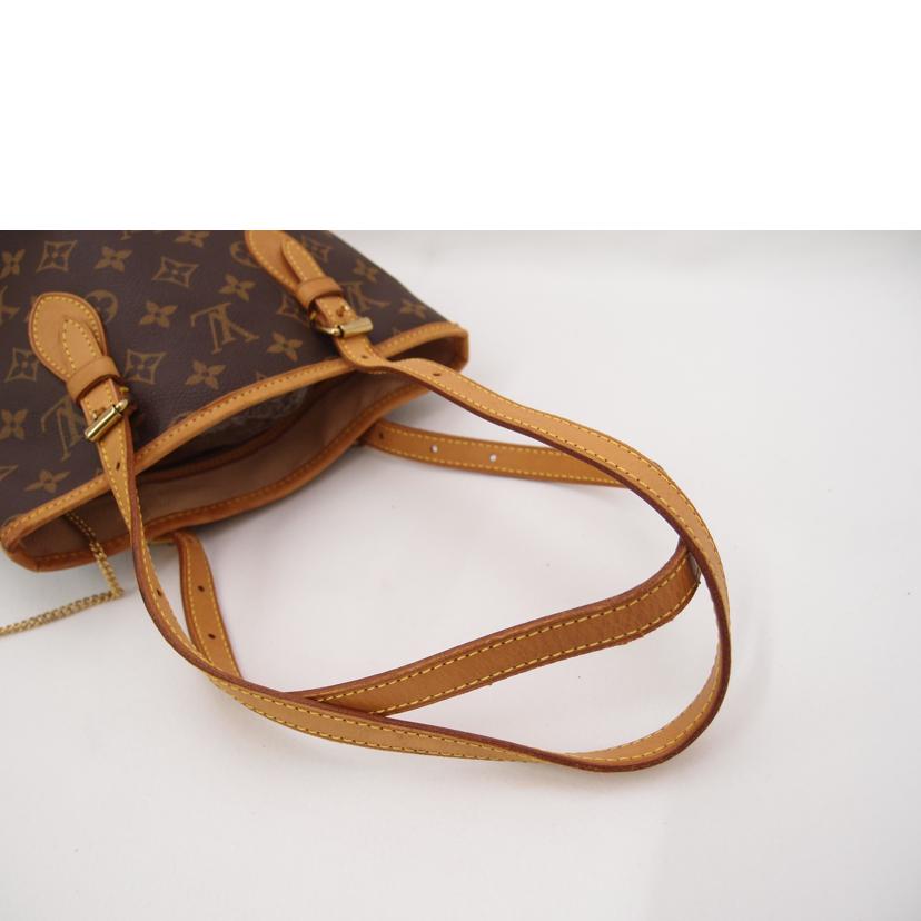 ＬＯＵＩＳ　ＶＵＩＴＴＯＮ ルイヴィトン ルイ・ヴィトン ビトン ショルダーバッグ トートバッグ ハンドバック ブラウン  レディース 定番 人気 ＬＶ 肩がけ/プチ・バケット／モノグラム/M42238//AR0***/ABランク/69