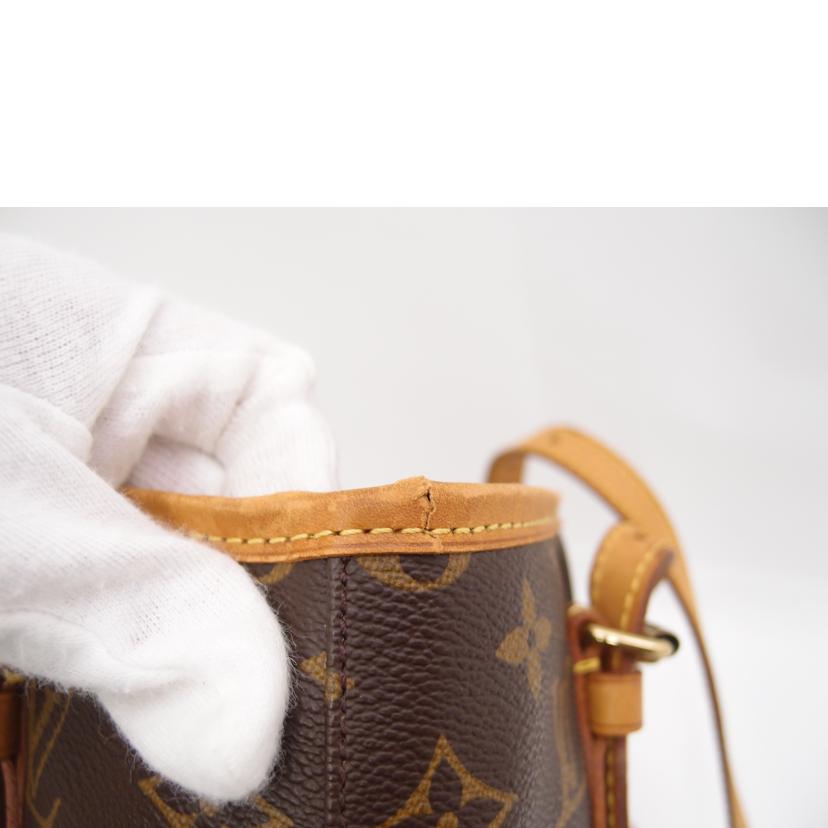ＬＯＵＩＳ　ＶＵＩＴＴＯＮ ルイヴィトン ルイ・ヴィトン ビトン ショルダーバッグ トートバッグ ハンドバック ブラウン  レディース 定番 人気 ＬＶ 肩がけ/プチ・バケット／モノグラム/M42238//AR0***/ABランク/69
