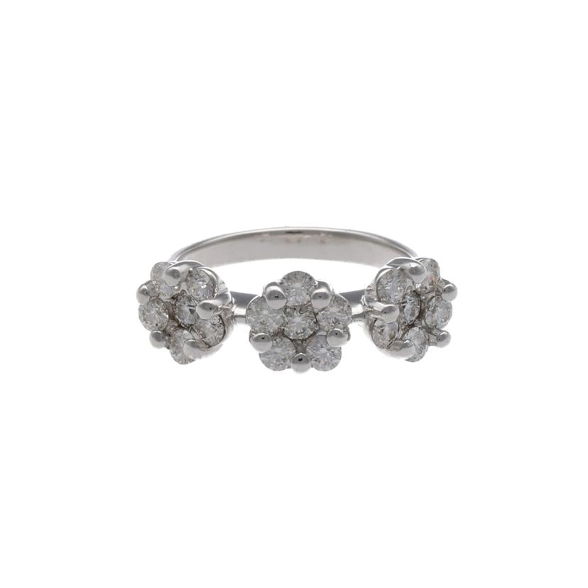 K18WGダイヤリング1.00ct//ABランク/75