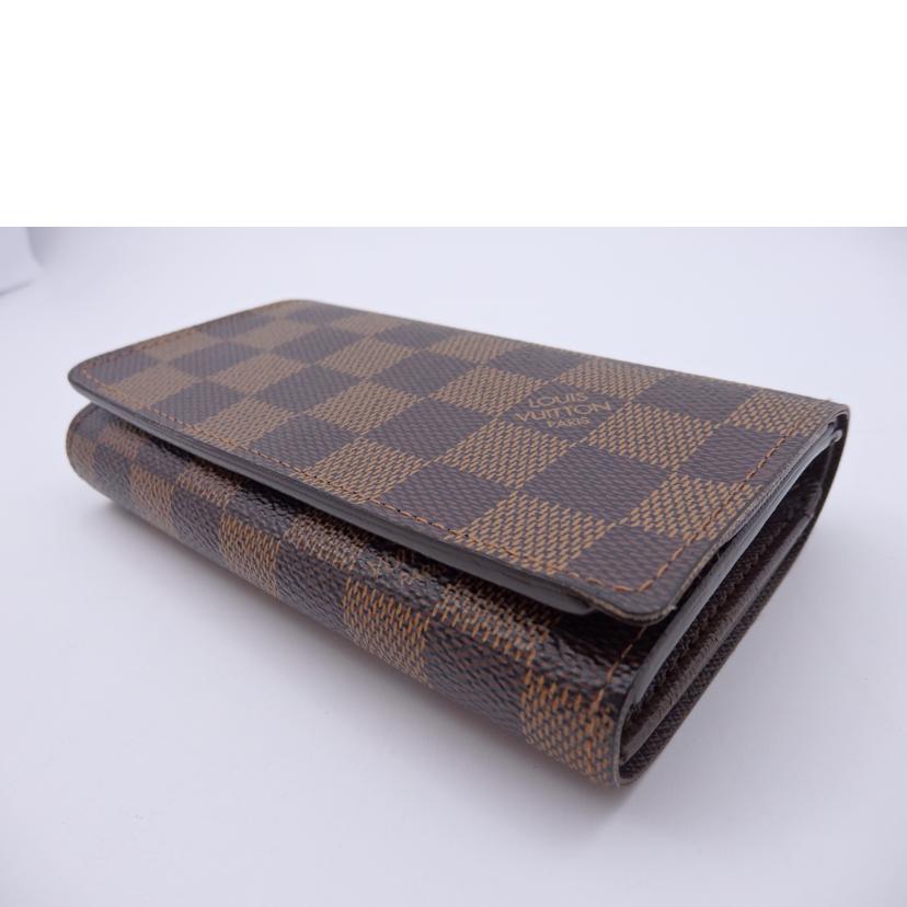 LOUIS VUITTON  ルイ･ヴィトン/ポルトフォイユ･トレゾール/ダミエ･エベヌ/N61736/CA0***/ルイ･ヴィトン/ABランク/93【中古】