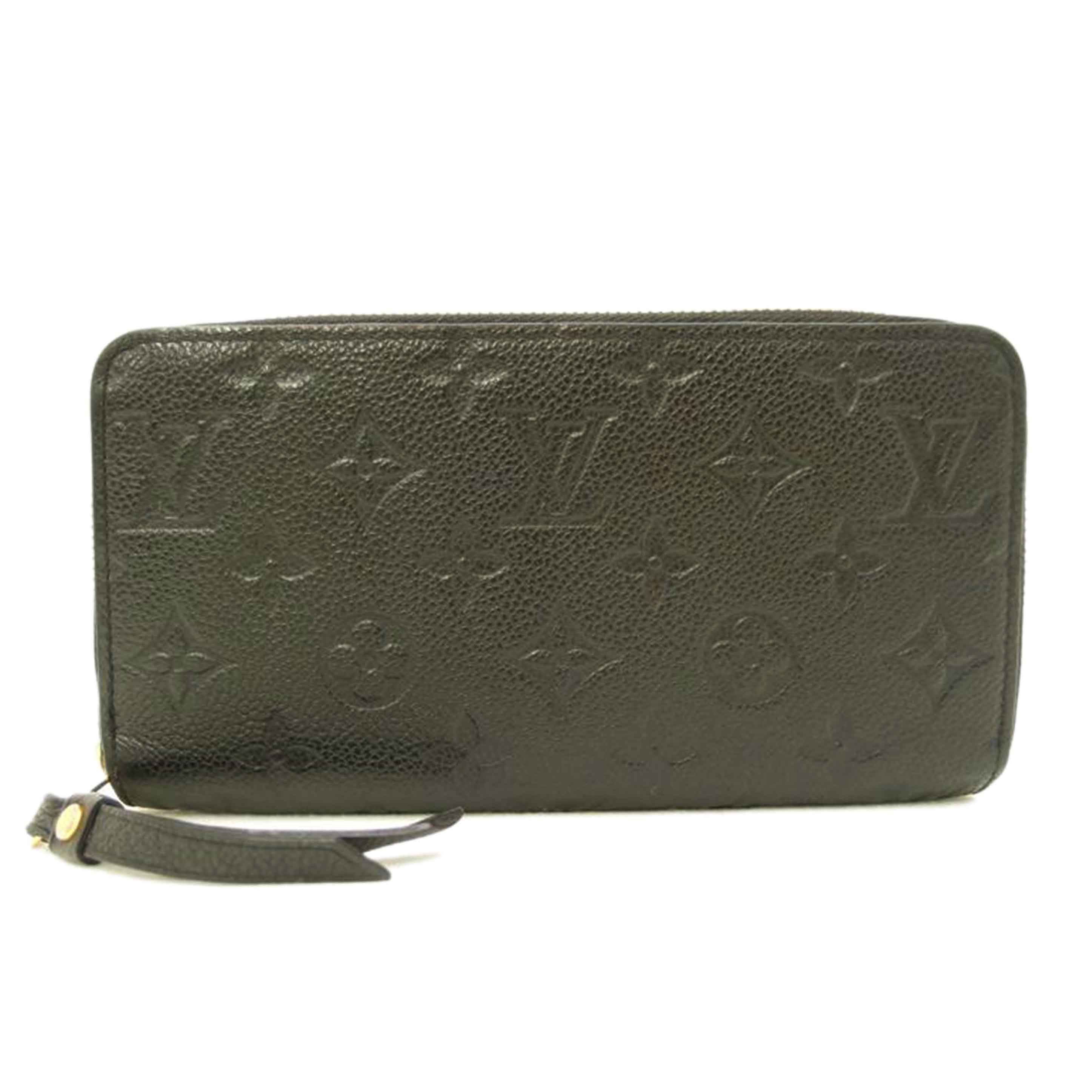 ＬＯＵＩＳ　ＶＵＩＴＴＯＮ ルイヴィトン　ビトン　ラウンドファスナー長財布　レザー　黒　レディース　メンズ/ジッピーウォレット／モノグラムアンプラント／ノワール/M60571//SP3***/ABランク/69