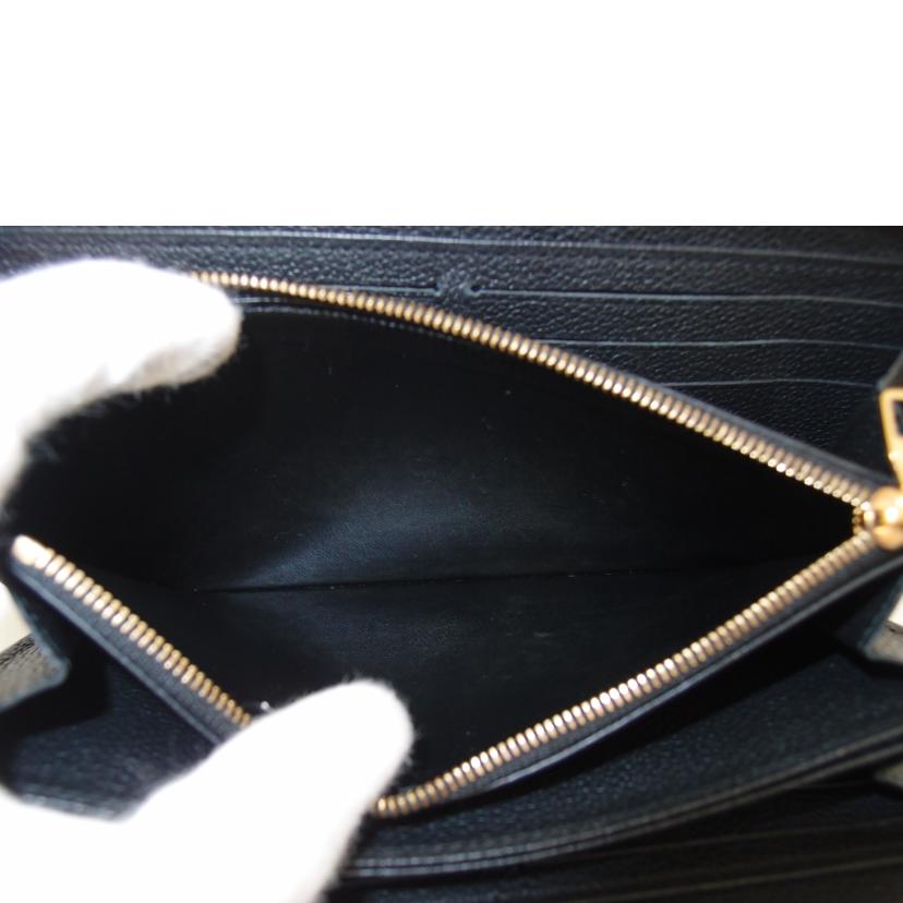 ＬＯＵＩＳ　ＶＵＩＴＴＯＮ ルイヴィトン　ビトン　ラウンドファスナー長財布　レザー　黒　レディース　メンズ/ジッピーウォレット／モノグラムアンプラント／ノワール/M60571//SP3***/ABランク/69