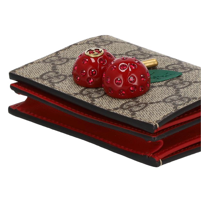 ＧＵＣＣＩ グッチ/チェリー付きＧＧスプリームキャンバスカードケース/476050//525***/Aランク/09